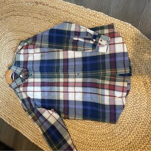 Chaps Multicolor Plaid Cotton Shirt